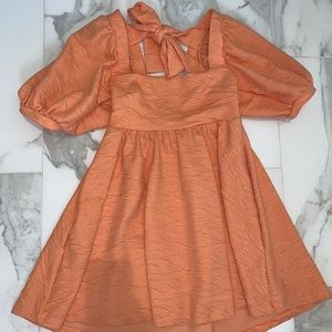 Free People Violet Mini Dress in coral